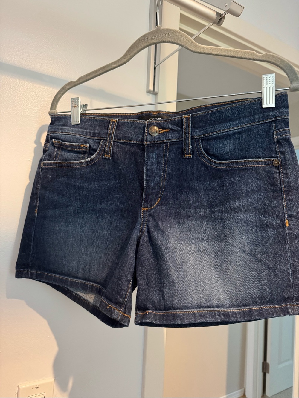 Joe's Jeans Mid-Rise Dark Wash Denim Shorts Size 28